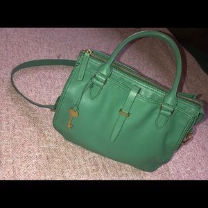 Fossil Ryder Satchel Spring Green NWOT